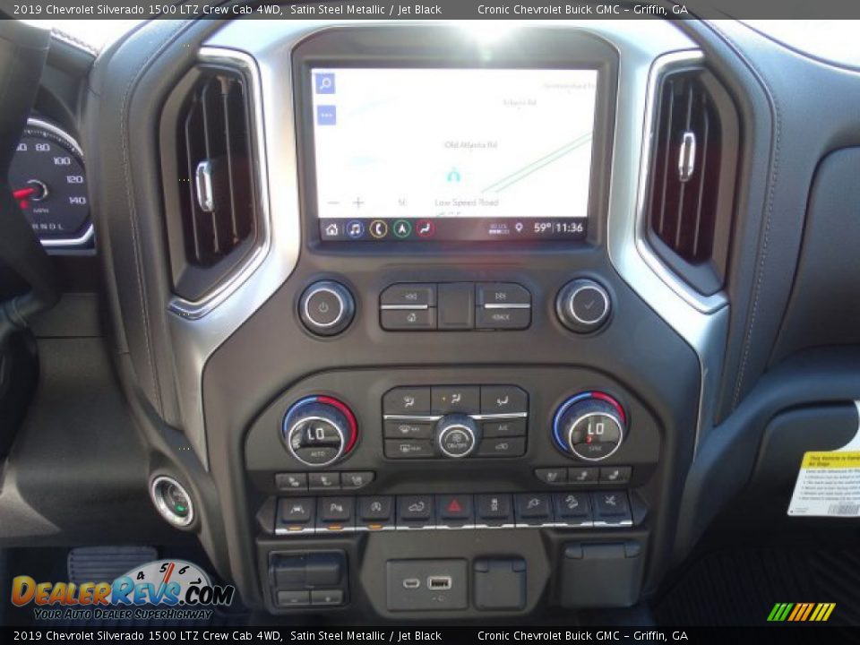 2019 Chevrolet Silverado 1500 LTZ Crew Cab 4WD Satin Steel Metallic / Jet Black Photo #24