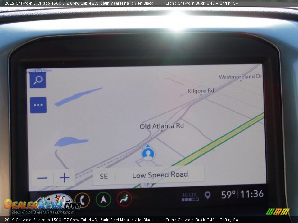 2019 Chevrolet Silverado 1500 LTZ Crew Cab 4WD Satin Steel Metallic / Jet Black Photo #25