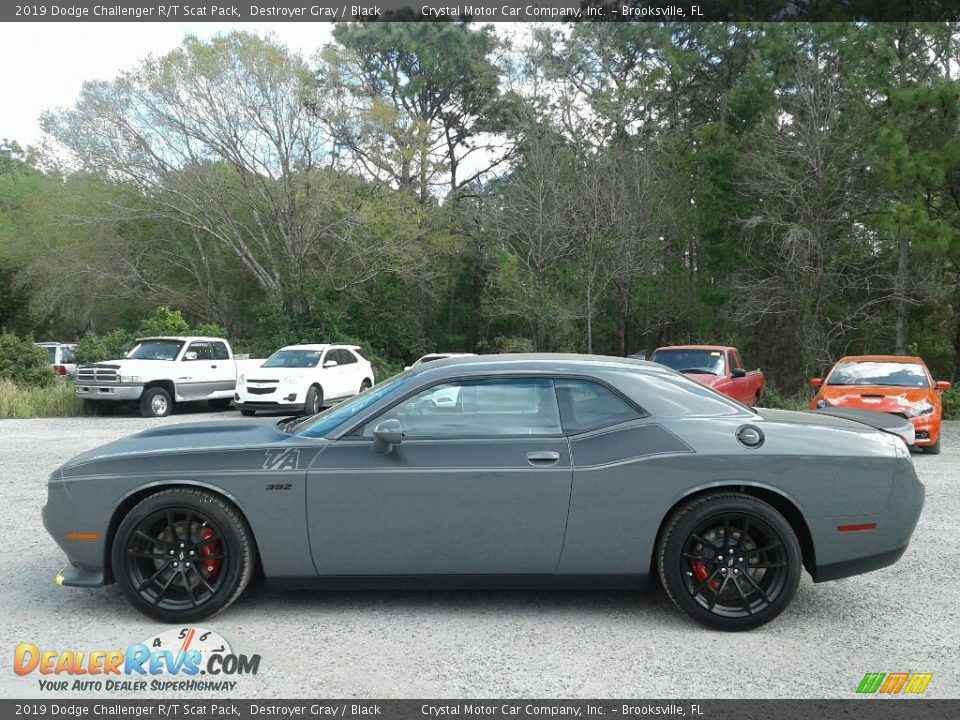 2019 Dodge Challenger R/T Scat Pack Destroyer Gray / Black Photo #2