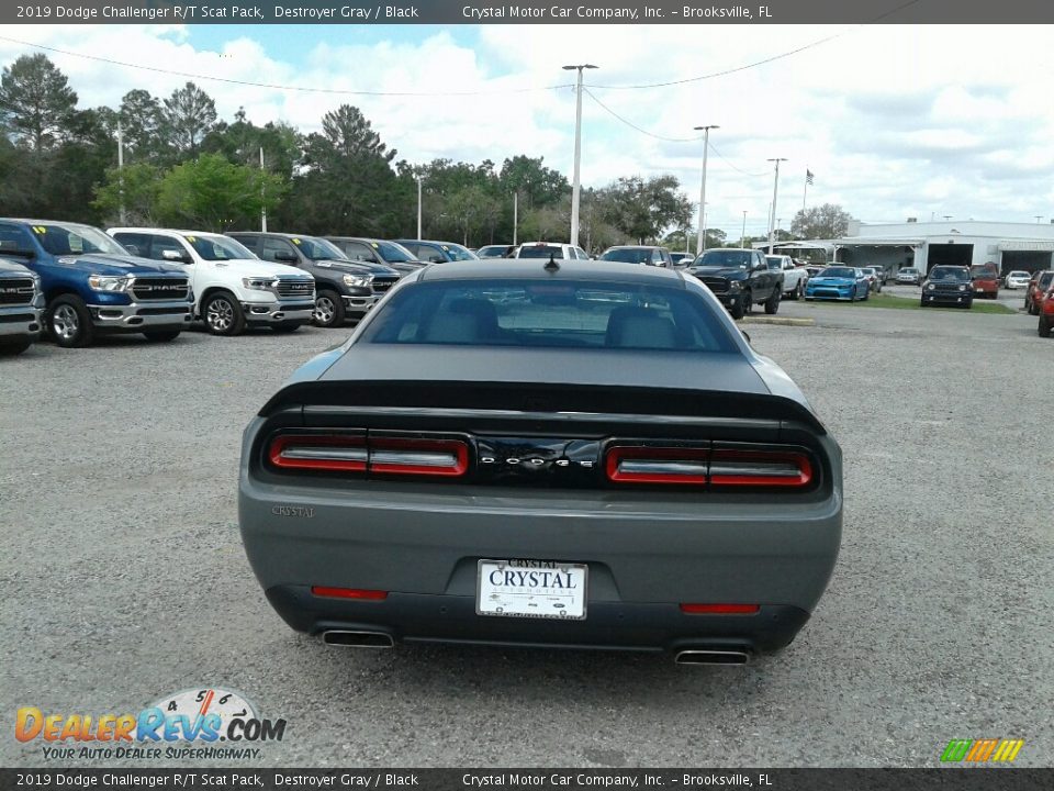 2019 Dodge Challenger R/T Scat Pack Destroyer Gray / Black Photo #4