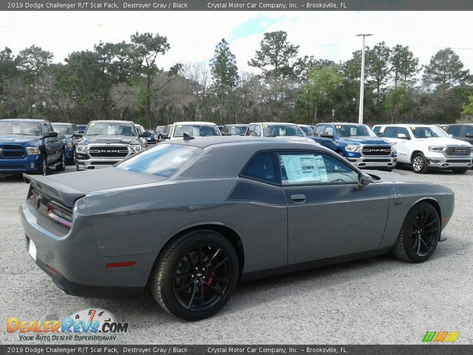 2019 Dodge Challenger R/T Scat Pack Destroyer Gray / Black Photo #5