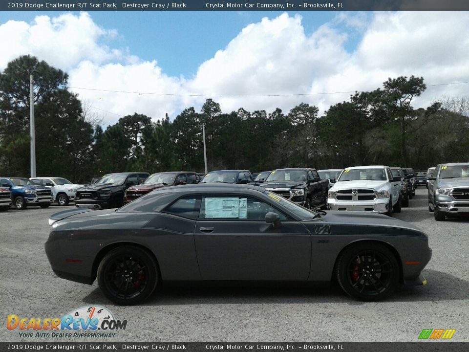 2019 Dodge Challenger R/T Scat Pack Destroyer Gray / Black Photo #6
