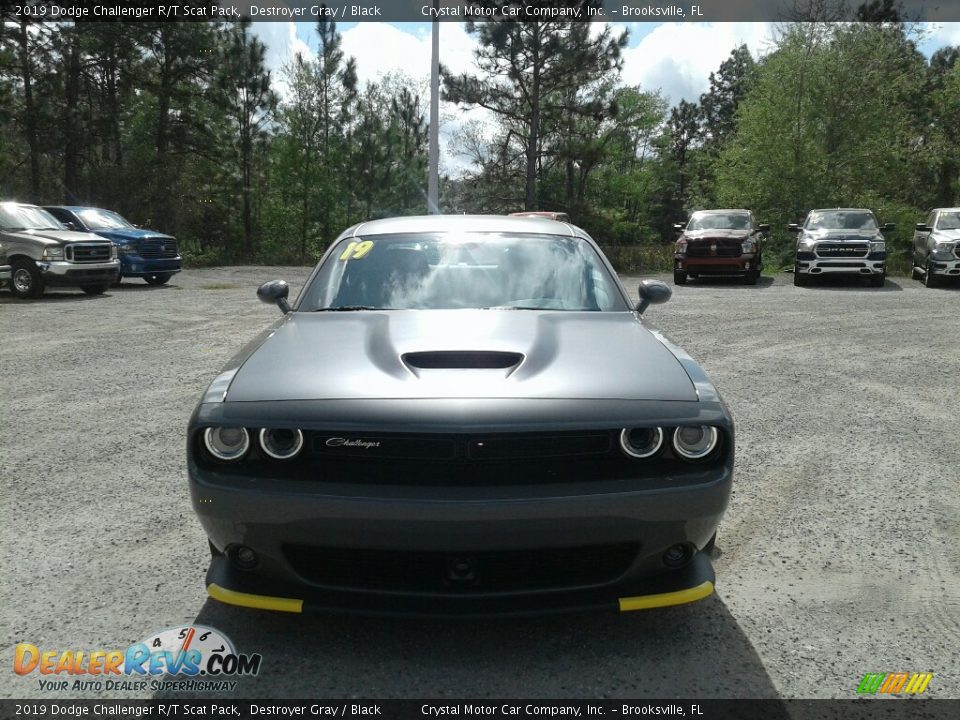 2019 Dodge Challenger R/T Scat Pack Destroyer Gray / Black Photo #8