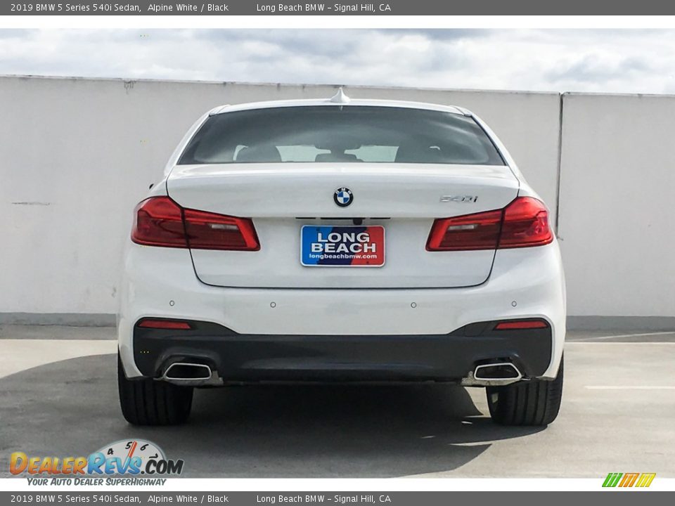 2019 BMW 5 Series 540i Sedan Alpine White / Black Photo #3