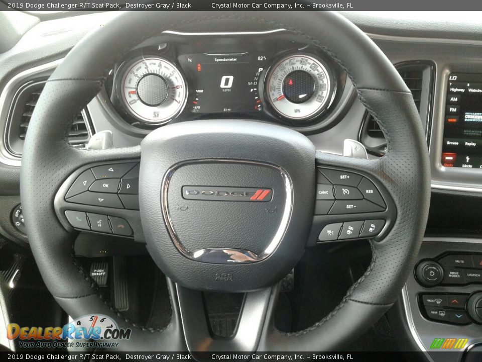 2019 Dodge Challenger R/T Scat Pack Destroyer Gray / Black Photo #14