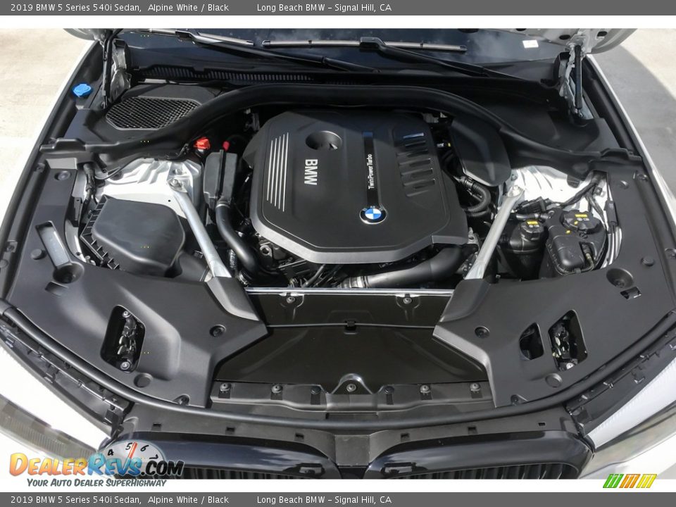 2019 BMW 5 Series 540i Sedan Alpine White / Black Photo #8