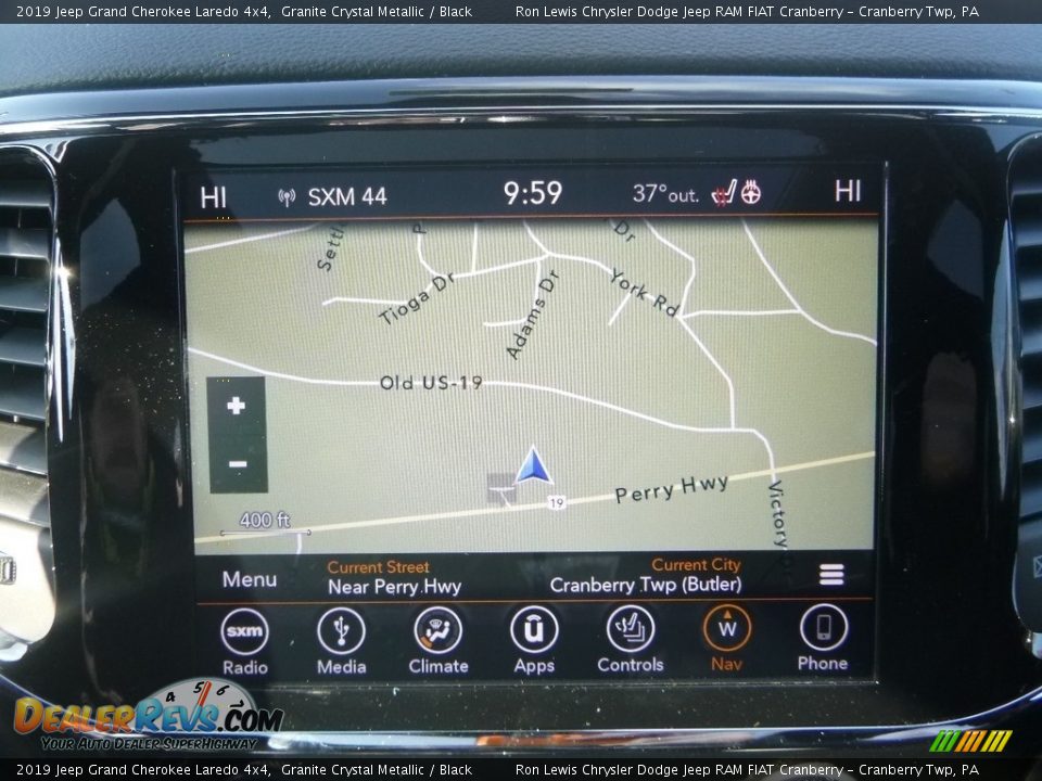 2019 Jeep Grand Cherokee Laredo 4x4 Granite Crystal Metallic / Black Photo #16