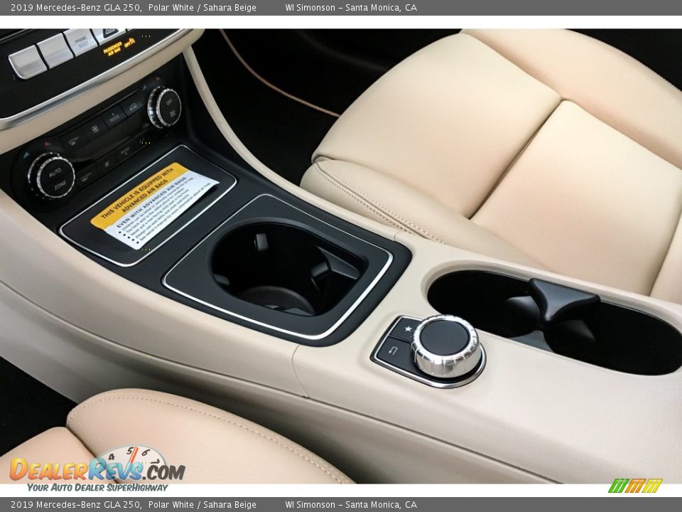 2019 Mercedes-Benz GLA 250 Polar White / Sahara Beige Photo #7