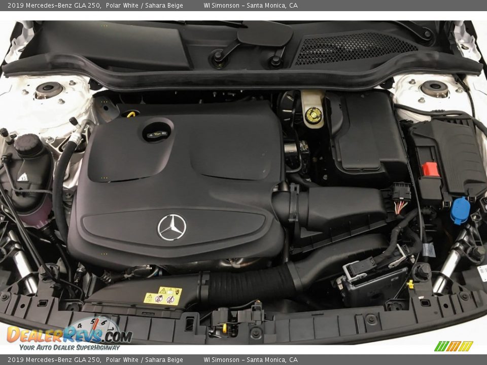 2019 Mercedes-Benz GLA 250 Polar White / Sahara Beige Photo #8