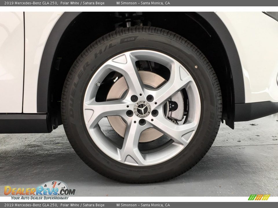 2019 Mercedes-Benz GLA 250 Polar White / Sahara Beige Photo #9
