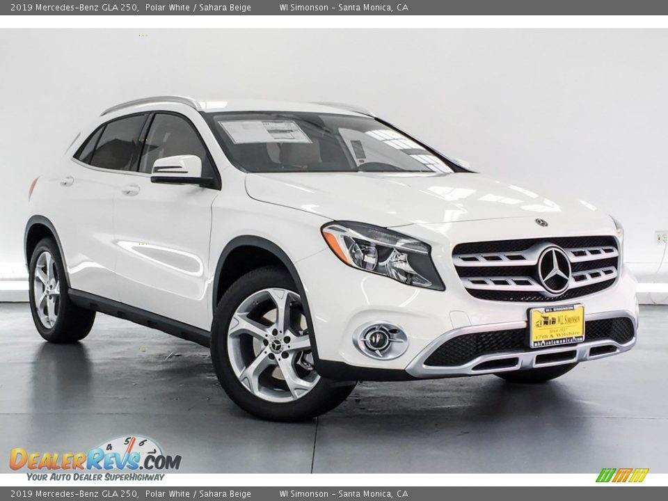 2019 Mercedes-Benz GLA 250 Polar White / Sahara Beige Photo #12
