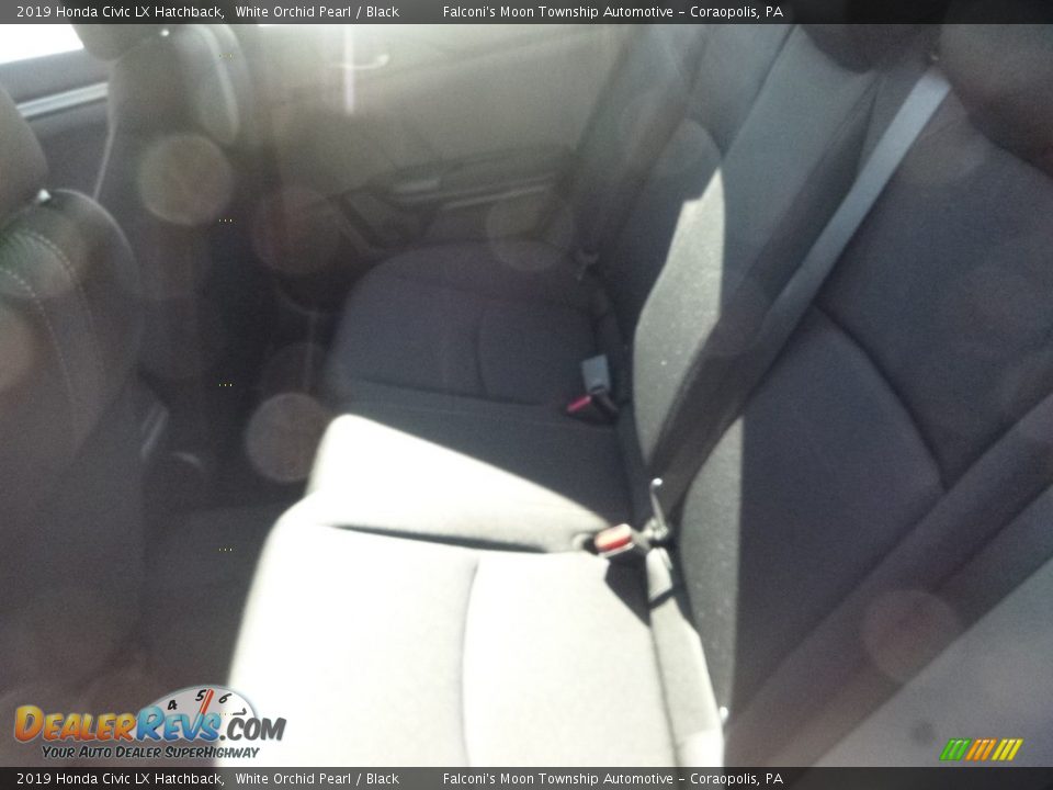 2019 Honda Civic LX Hatchback White Orchid Pearl / Black Photo #10