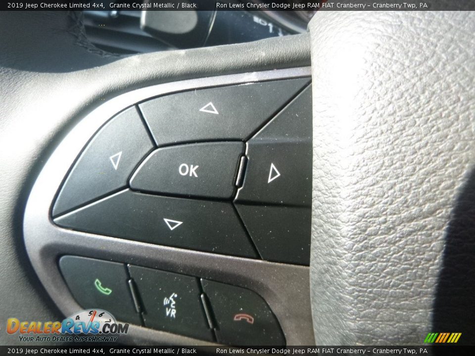 2019 Jeep Cherokee Limited 4x4 Granite Crystal Metallic / Black Photo #19
