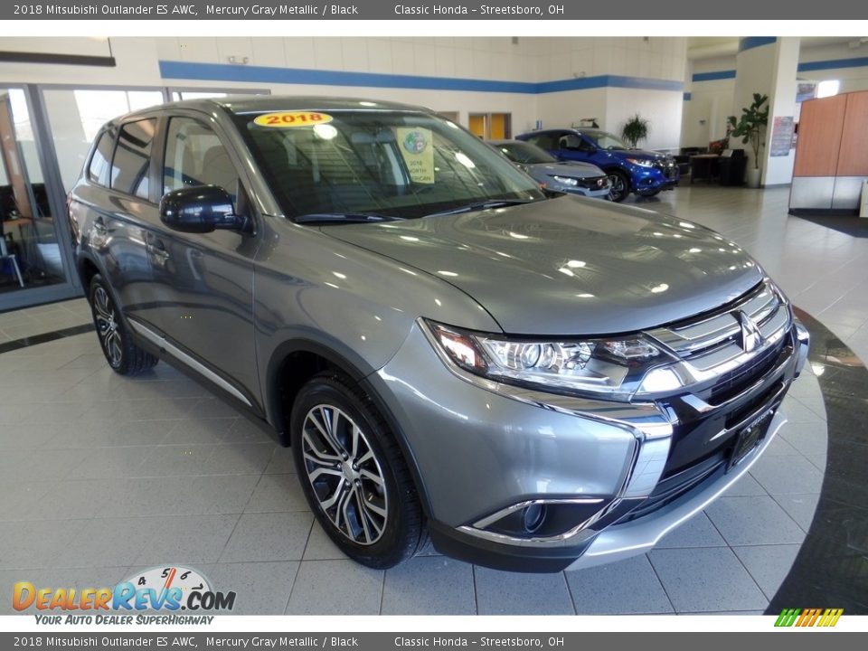 2018 Mitsubishi Outlander ES AWC Mercury Gray Metallic / Black Photo #3