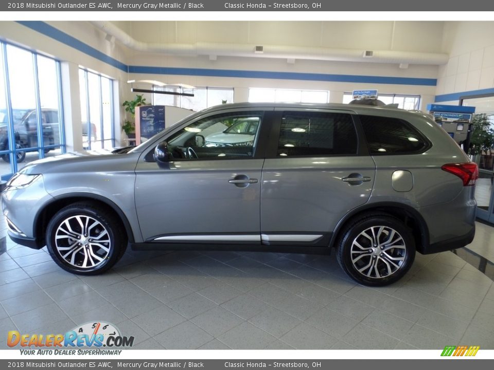 2018 Mitsubishi Outlander ES AWC Mercury Gray Metallic / Black Photo #10