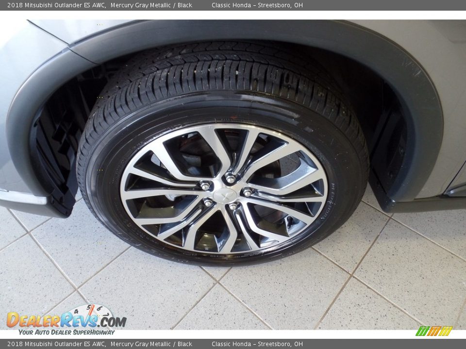 2018 Mitsubishi Outlander ES AWC Mercury Gray Metallic / Black Photo #12