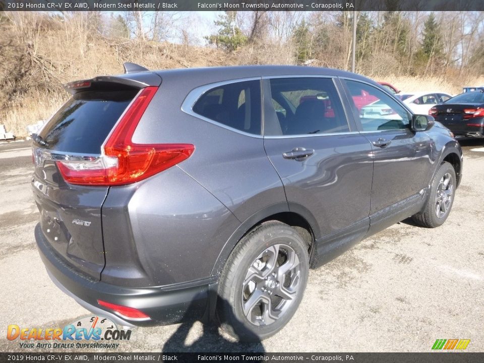 2019 Honda CR-V EX AWD Modern Steel Metallic / Black Photo #4
