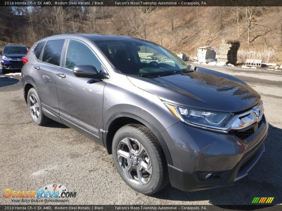 2019 Honda CR-V EX AWD Modern Steel Metallic / Black Photo #5