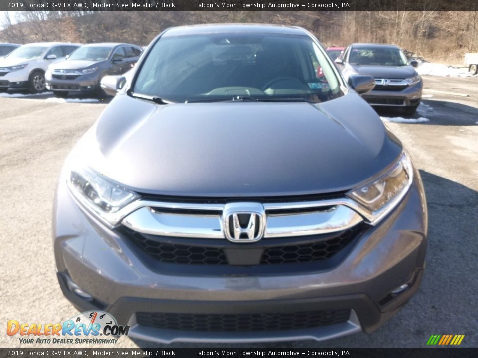 2019 Honda CR-V EX AWD Modern Steel Metallic / Black Photo #6