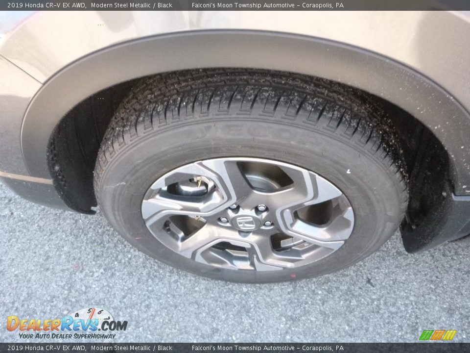 2019 Honda CR-V EX AWD Modern Steel Metallic / Black Photo #7