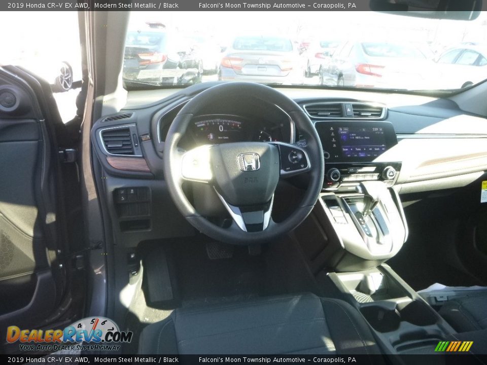 2019 Honda CR-V EX AWD Modern Steel Metallic / Black Photo #10