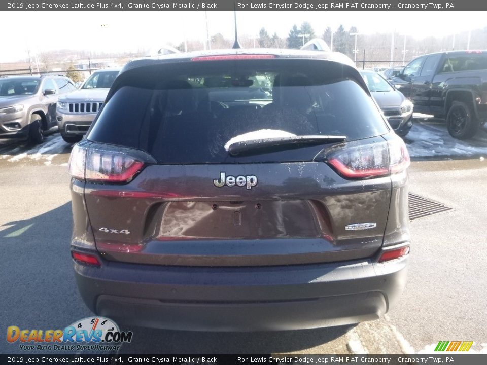 2019 Jeep Cherokee Latitude Plus 4x4 Granite Crystal Metallic / Black Photo #4