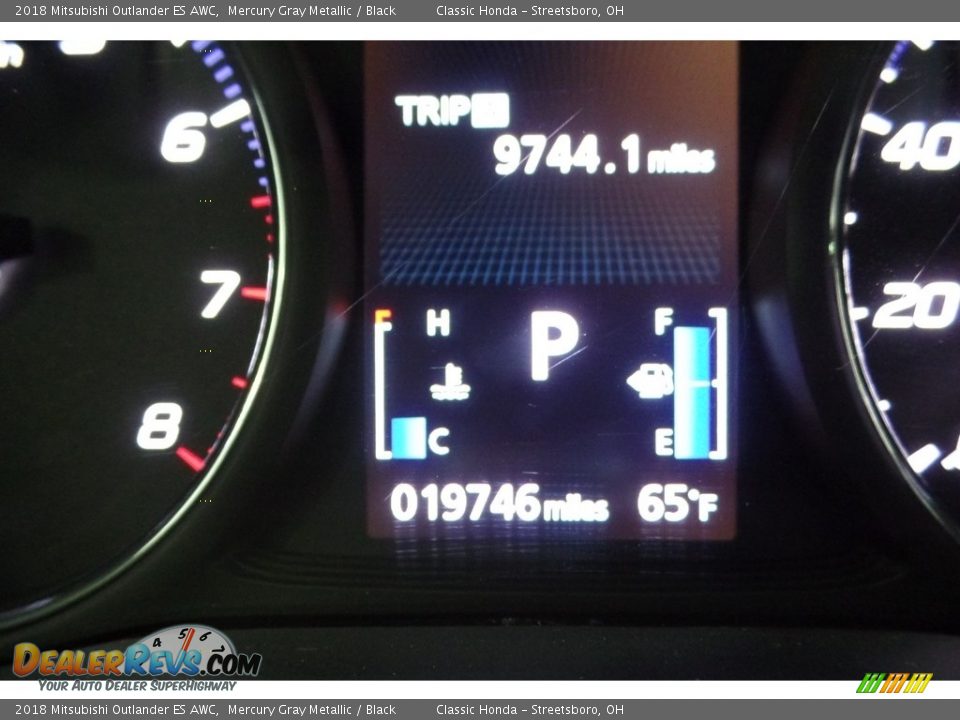 2018 Mitsubishi Outlander ES AWC Mercury Gray Metallic / Black Photo #30