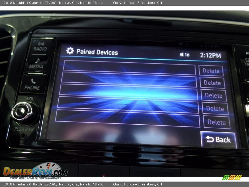 2018 Mitsubishi Outlander ES AWC Mercury Gray Metallic / Black Photo #35