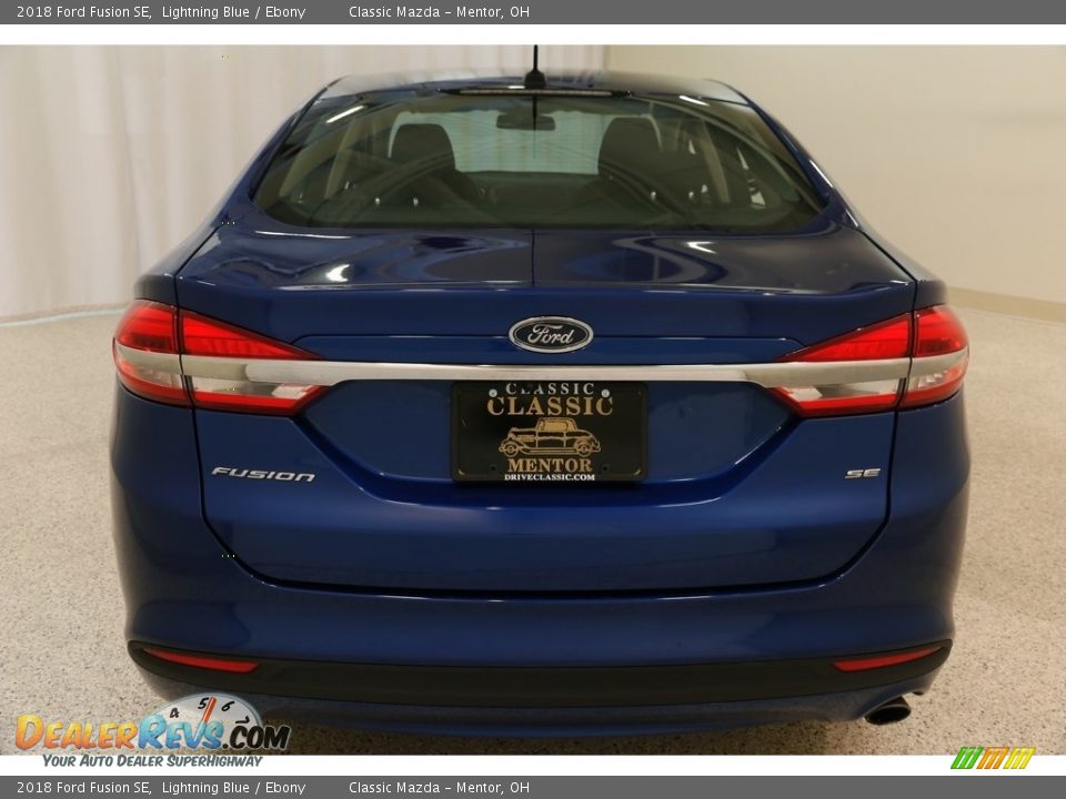 2018 Ford Fusion SE Lightning Blue / Ebony Photo #17