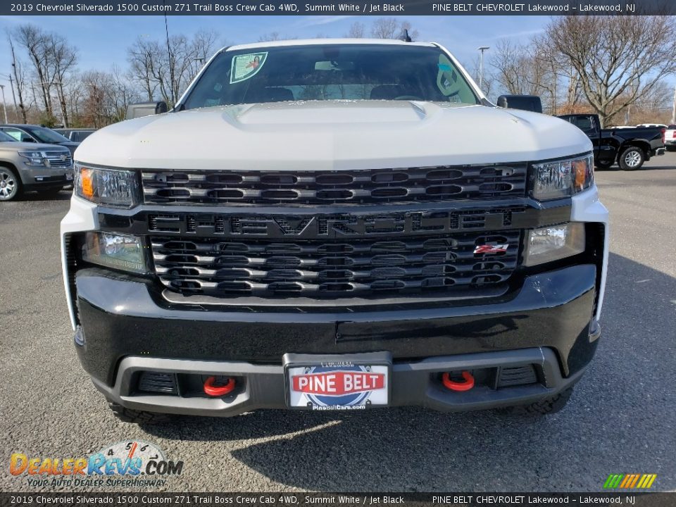 2019 Chevrolet Silverado 1500 Custom Z71 Trail Boss Crew Cab 4WD Summit White / Jet Black Photo #2