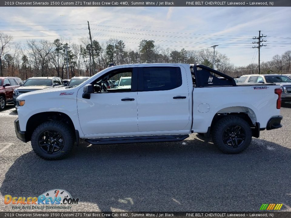 2019 Chevrolet Silverado 1500 Custom Z71 Trail Boss Crew Cab 4WD Summit White / Jet Black Photo #3