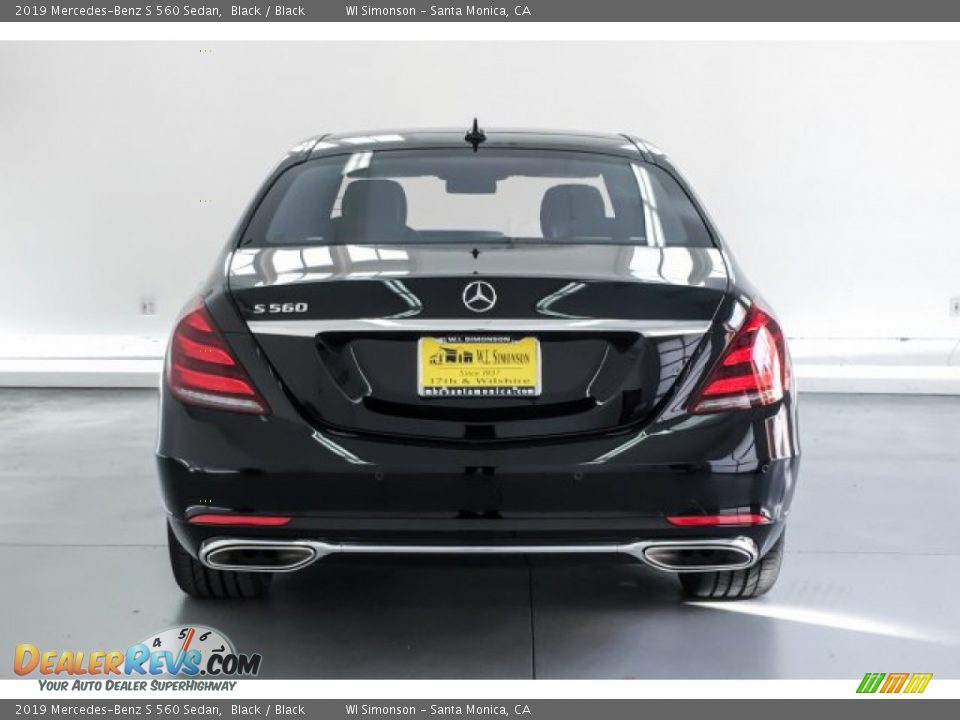 2019 Mercedes-Benz S 560 Sedan Black / Black Photo #4