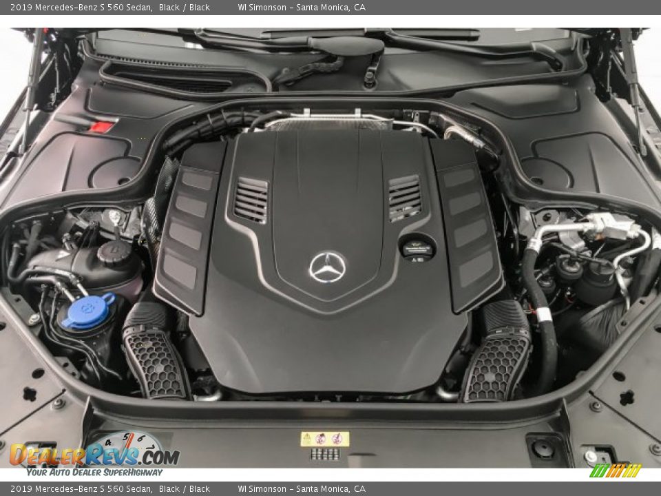 2019 Mercedes-Benz S 560 Sedan Black / Black Photo #8
