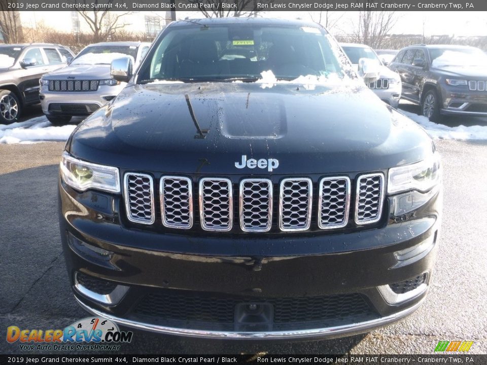 2019 Jeep Grand Cherokee Summit 4x4 Diamond Black Crystal Pearl / Black Photo #7