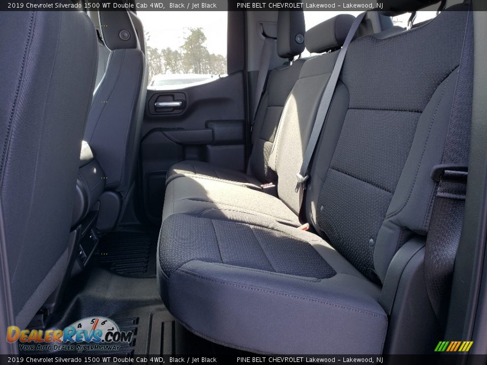 2019 Chevrolet Silverado 1500 WT Double Cab 4WD Black / Jet Black Photo #6