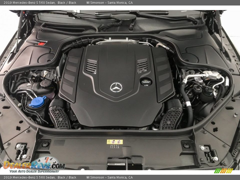 2019 Mercedes-Benz S 560 Sedan Black / Black Photo #8