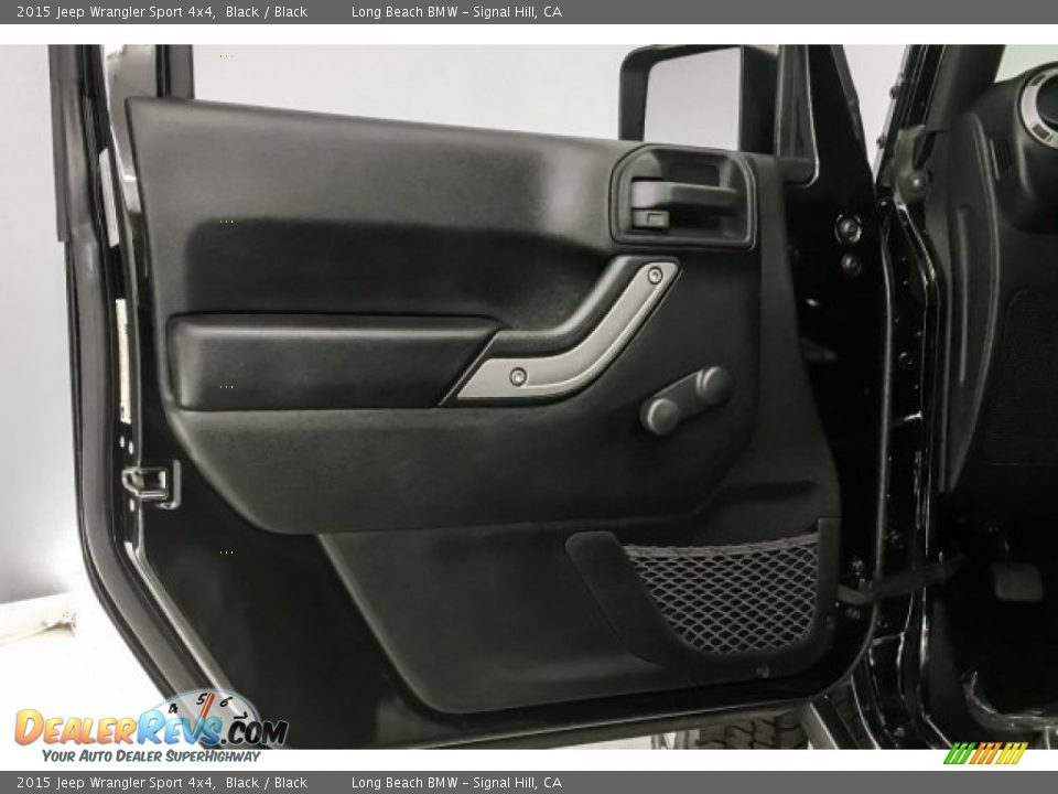 2015 Jeep Wrangler Sport 4x4 Black / Black Photo #22
