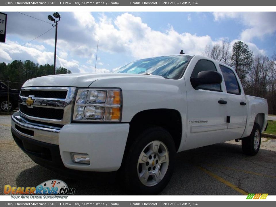 2009 Chevrolet Silverado 1500 LT Crew Cab Summit White / Ebony Photo #2