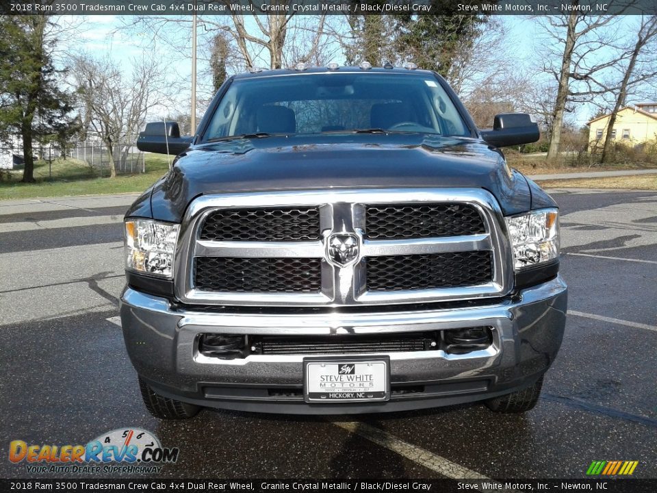 2018 Ram 3500 Tradesman Crew Cab 4x4 Dual Rear Wheel Granite Crystal Metallic / Black/Diesel Gray Photo #3