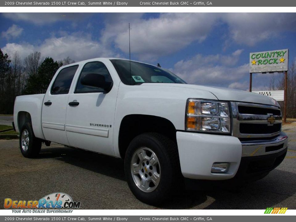 2009 Chevrolet Silverado 1500 LT Crew Cab Summit White / Ebony Photo #4