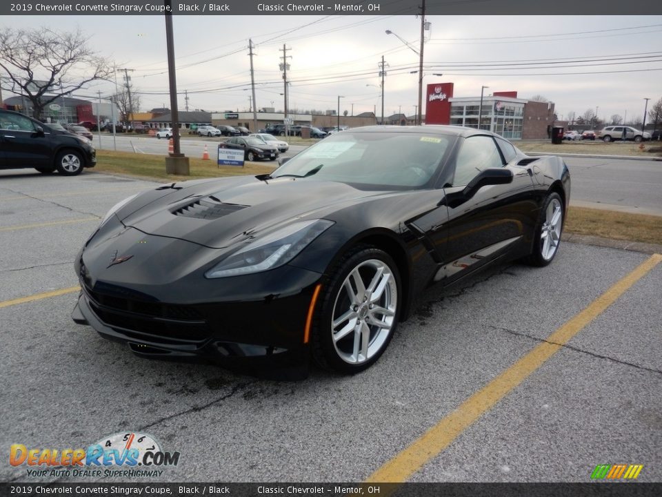2019 Chevrolet Corvette Stingray Coupe Black / Black Photo #1