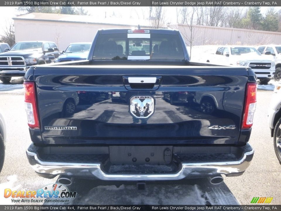 2019 Ram 1500 Big Horn Crew Cab 4x4 Patriot Blue Pearl / Black/Diesel Gray Photo #4