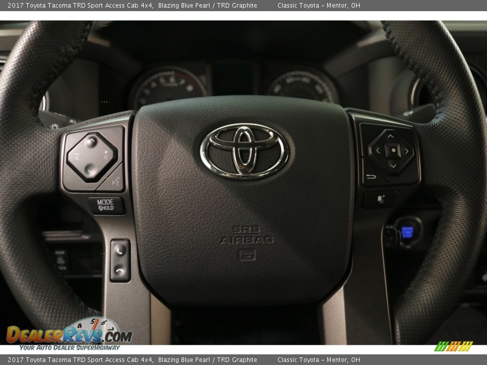 2017 Toyota Tacoma TRD Sport Access Cab 4x4 Blazing Blue Pearl / TRD Graphite Photo #7