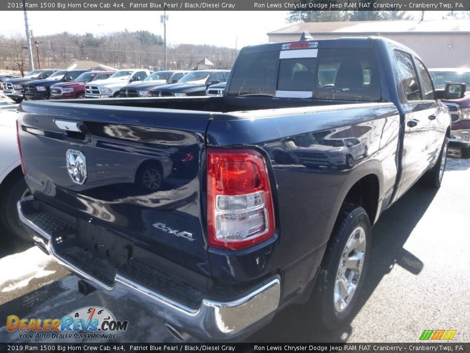 2019 Ram 1500 Big Horn Crew Cab 4x4 Patriot Blue Pearl / Black/Diesel Gray Photo #5