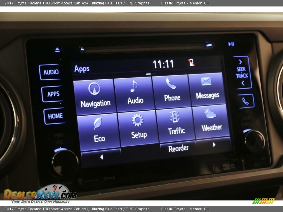 2017 Toyota Tacoma TRD Sport Access Cab 4x4 Blazing Blue Pearl / TRD Graphite Photo #11