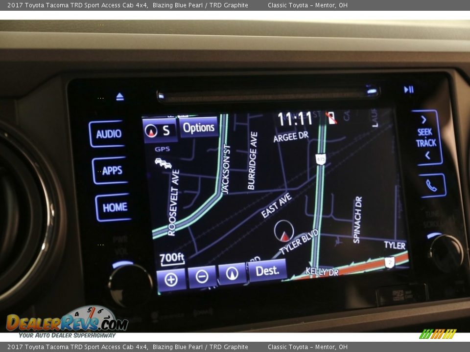 2017 Toyota Tacoma TRD Sport Access Cab 4x4 Blazing Blue Pearl / TRD Graphite Photo #12