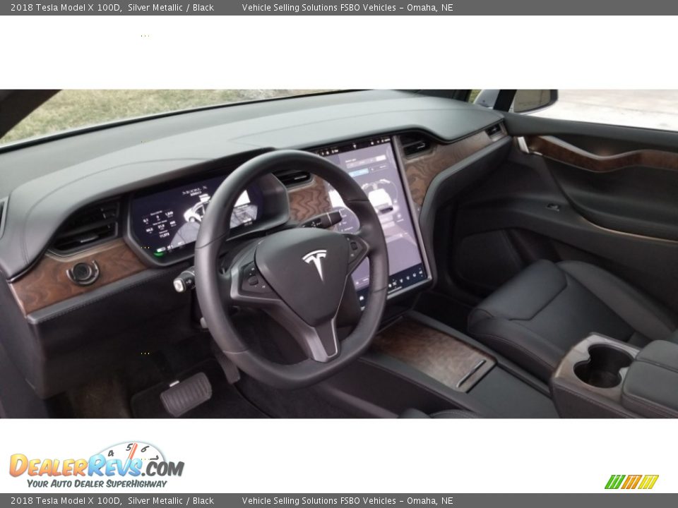 2018 Tesla Model X 100D Silver Metallic / Black Photo #3