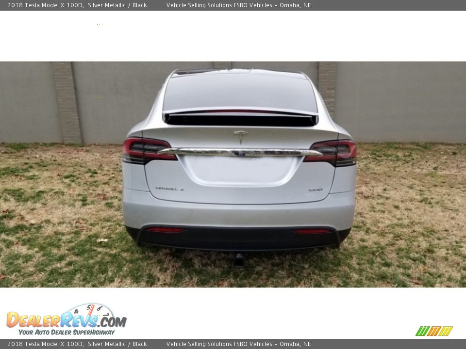 2018 Tesla Model X 100D Silver Metallic / Black Photo #12