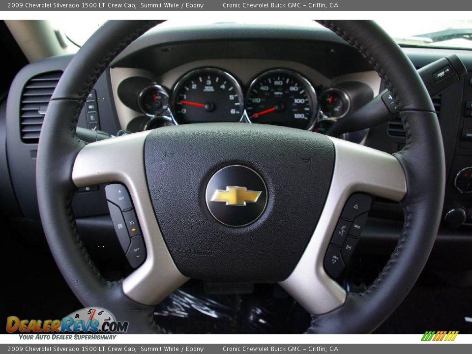2009 Chevrolet Silverado 1500 LT Crew Cab Summit White / Ebony Photo #18