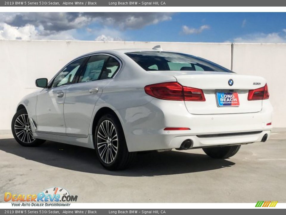 2019 BMW 5 Series 530i Sedan Alpine White / Black Photo #2